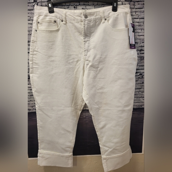 Women's Frye Cuffed Jean In Ivory Size 14 - Picture 1 of 8